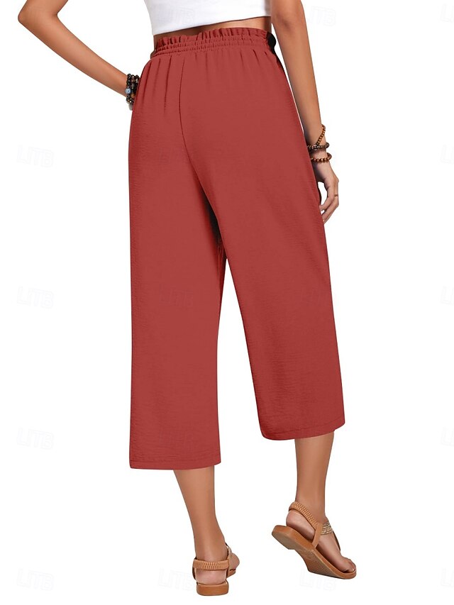 Women's Capri Pants Summer Pants Baggy Pants Beach Pants