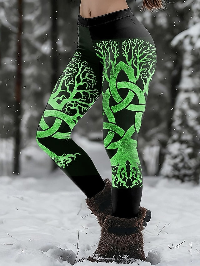 Women's Leggings Loungewear Vintage Ethnic Style Casual