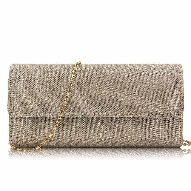 Clutch Evening Elegant Purse – Women's Glitter Silver