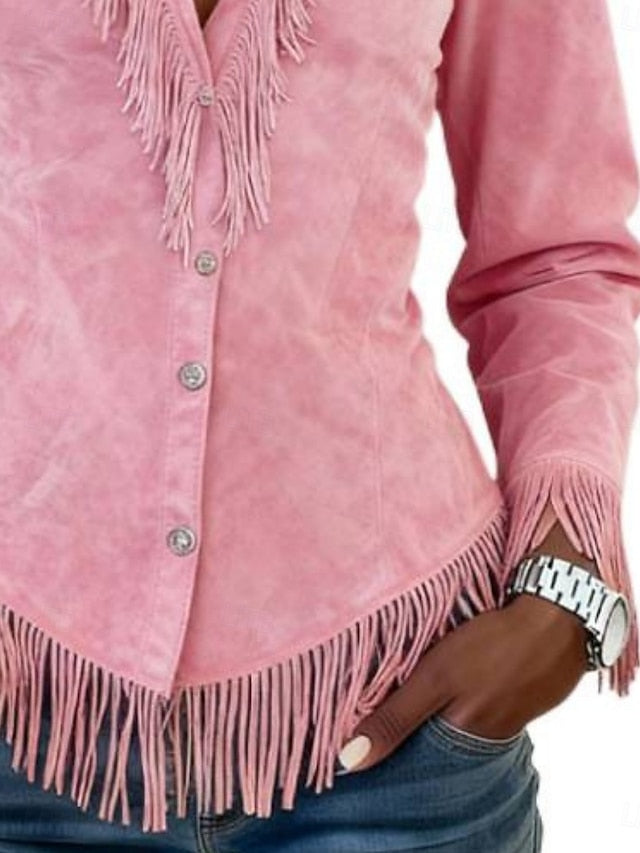 Women's Shirt Blouse Plain Stylish Western Modern Long