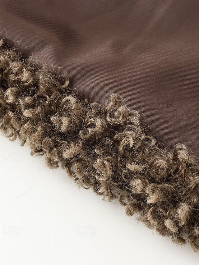 Teddy Women's Warm Faux Comfortable Fur Furs Coat