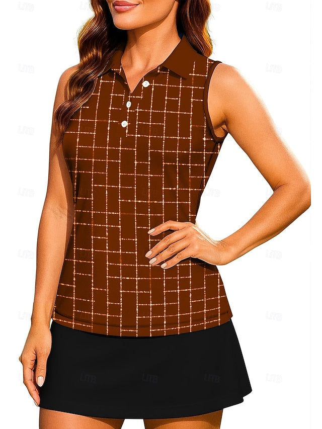 Women's Geometric Color Block Plaid Checkered Plaid / Check