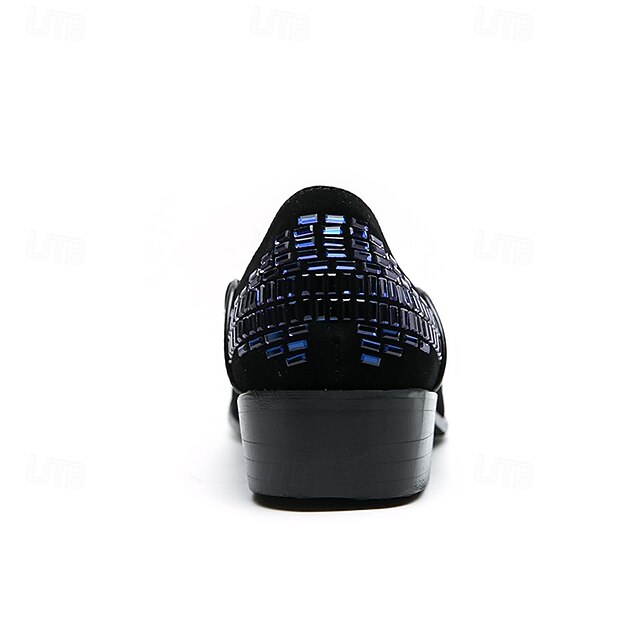 Elegant Strap Loafers Silver Woven Men's Prom – and Monk