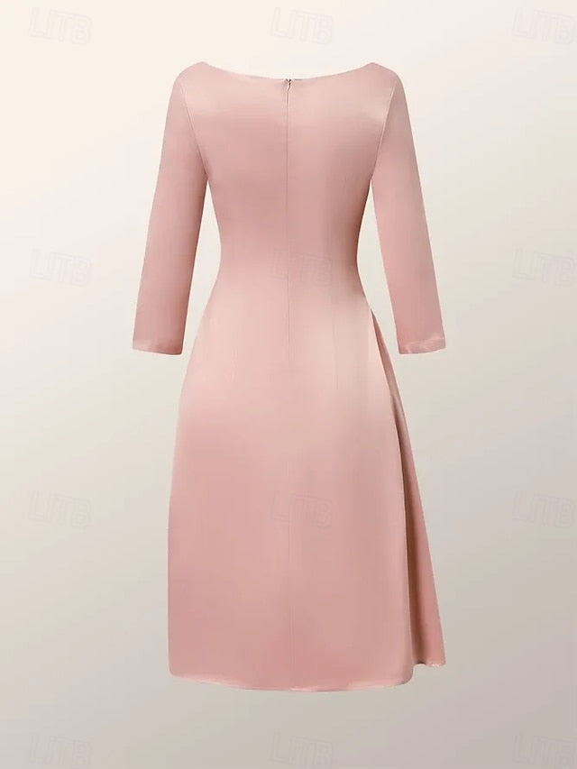 Wedding Elegant Guest the Mother of Bride Sheath Off Dress