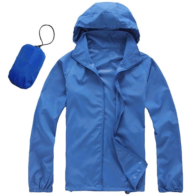 Women's Men's Waterproof Hiking Raincoat UPF 50+ UV