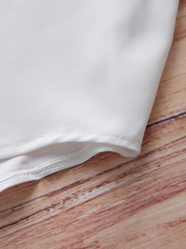 Women's Blouse Buttons Solid Color Elegant Daily Stylish