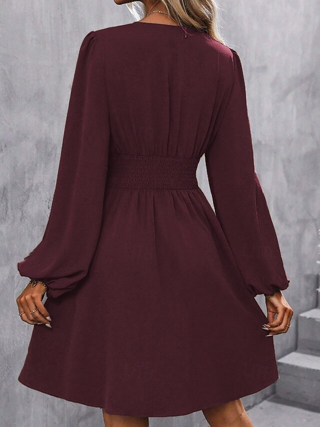 Women's Mini Dress Casual Dress Ruched Dress Modern Daily