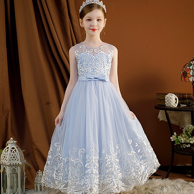Sleeveless Kids Dress Girls' Flower Wedding Christening