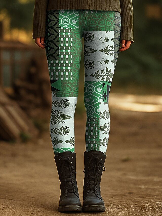 Women's Leggings Vacation Vintage Fashion Ankle-Length High