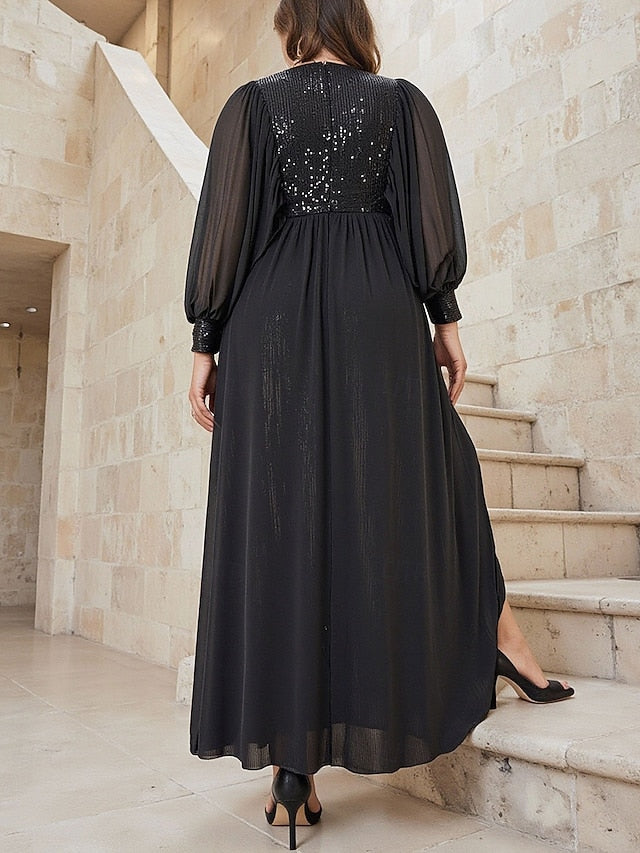 of Dress A-Line Black Mother Sparkle Plus Bride the Size