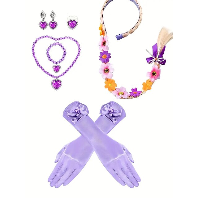 Dress Rapunzel Theme Flower Sofia Girl Princess Party Fairytale