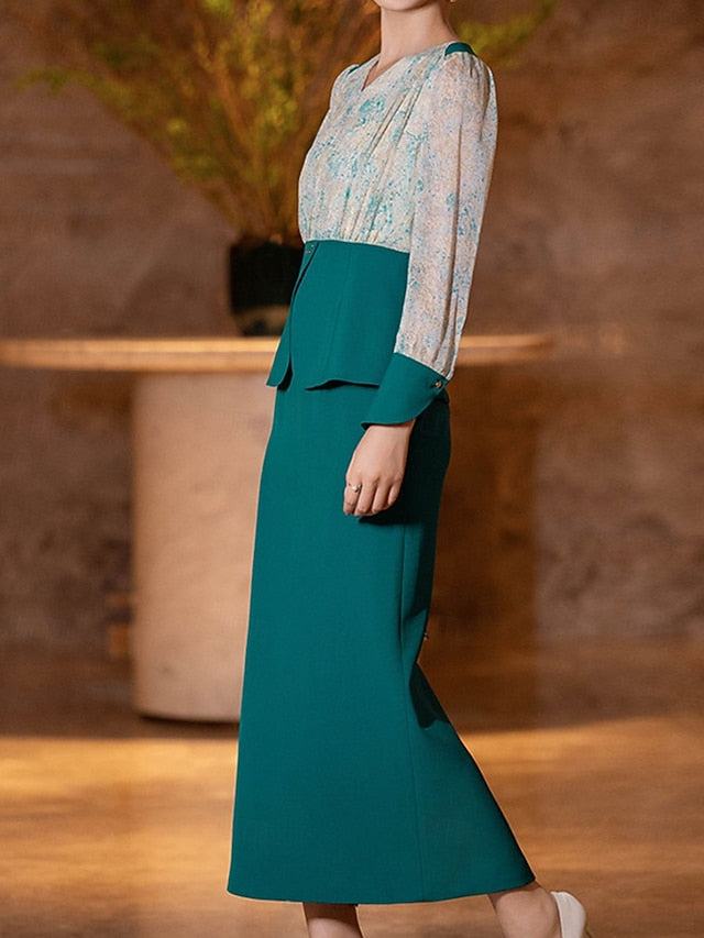 Formal Bride Piece Dress Mother of Elegant Sets the Two