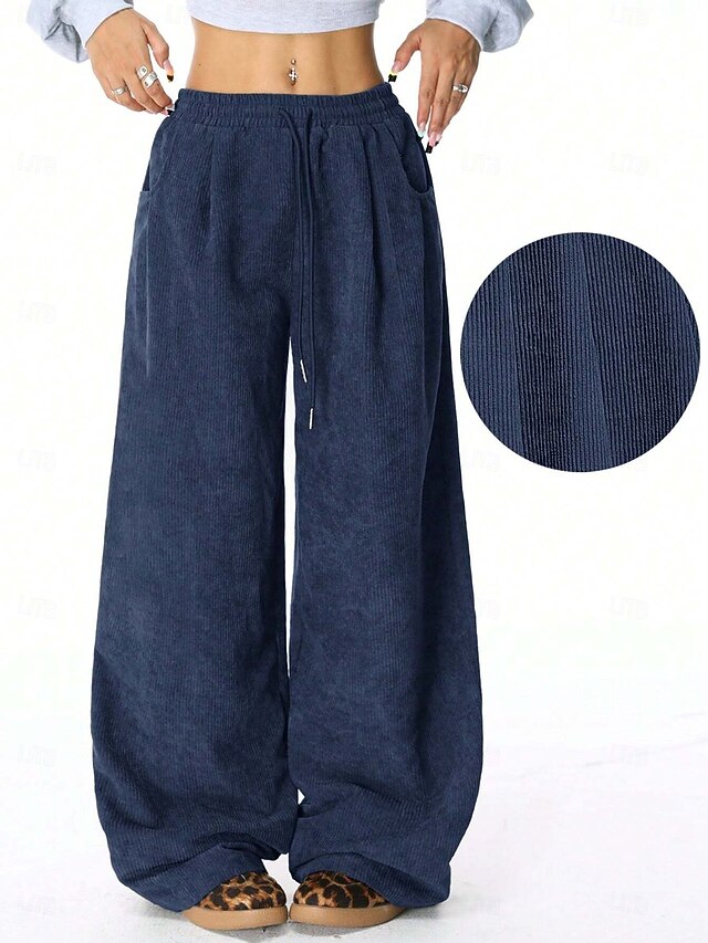 Women's EU / US Size Wide Leg Pants Trousers Comfort Casual