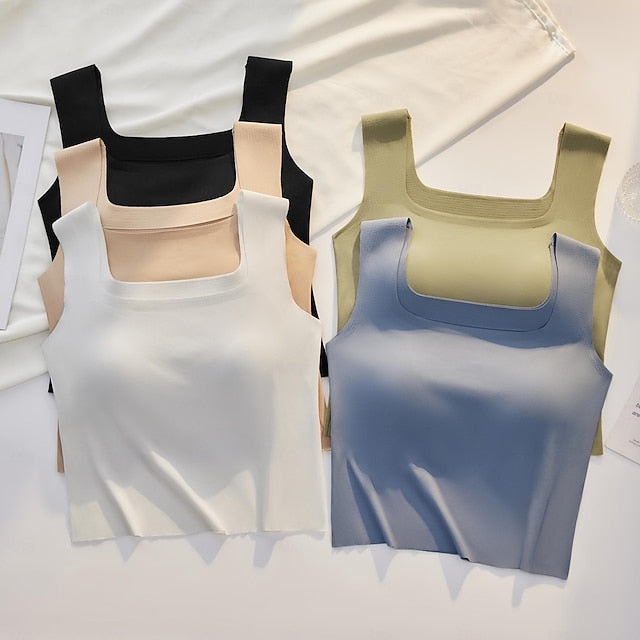 Women's Camisole Tank Top Basic Sleeveless Regular Tops