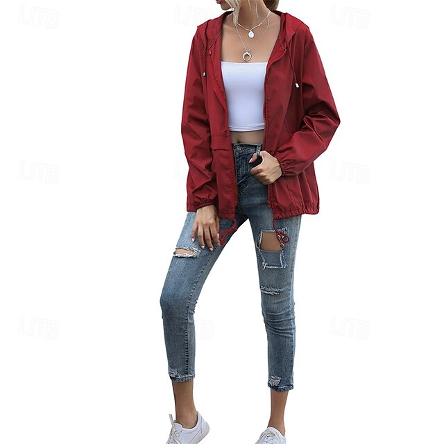 Women's Hiking Jacket Rain Jacket Raincoat Outdoor