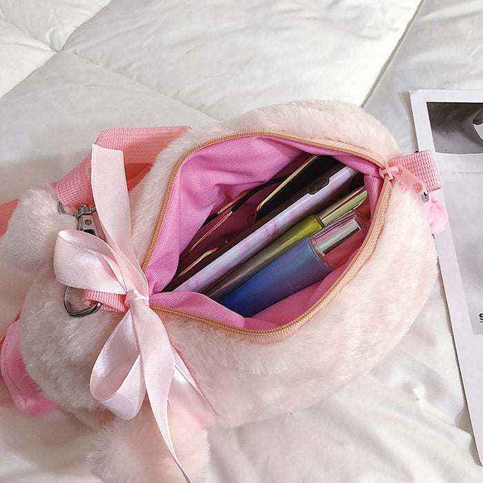 Süße Mini-Umhängetasche mit Schweinchenmotiv