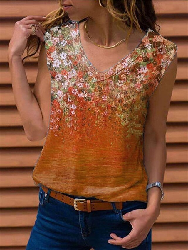 Women's Tank Top Sleeveless Shirt Tee Top Graphic Stylish