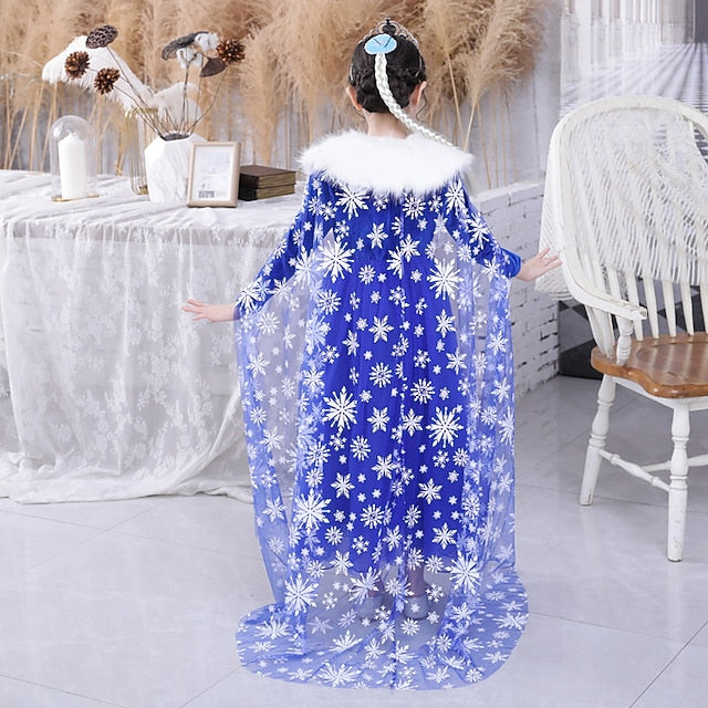 Princess Frozen Dress Flower Fairytale Party Theme Girl Elsa