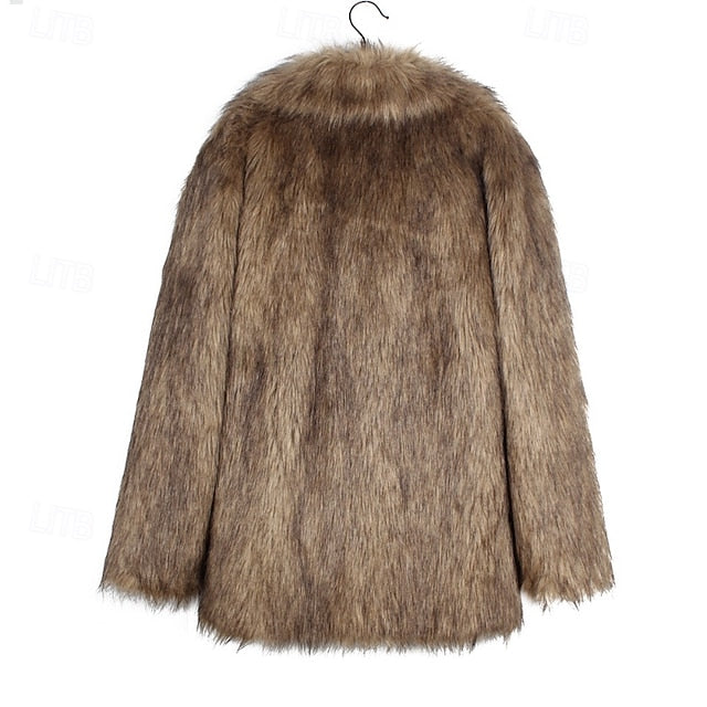 Faux Women's Furs Fur Warm Coat Comfortable