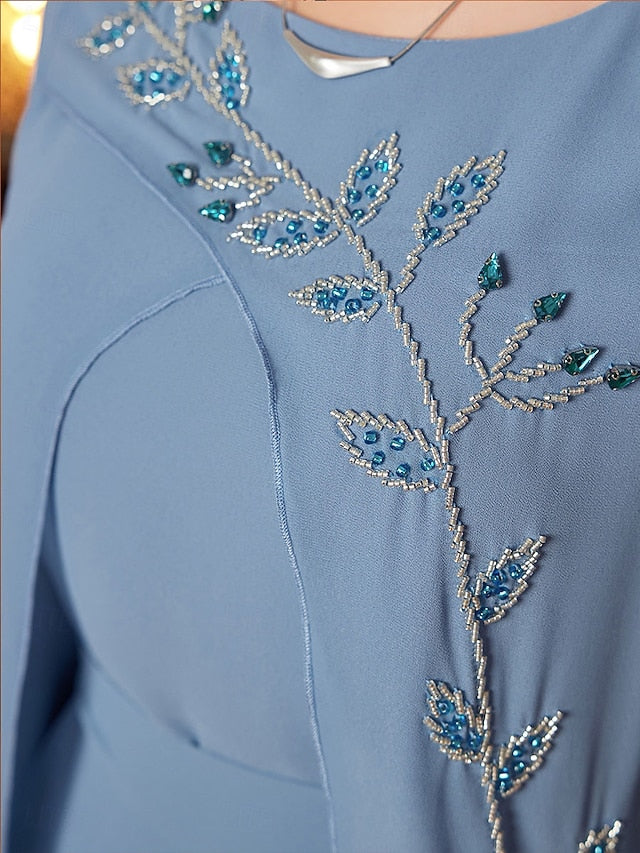 Length Elegant of Bride Floor Neck A-Line V the Mother Dress