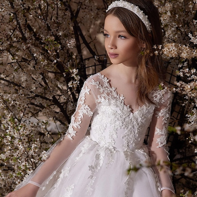 Formal First Princess Flower Dress Girl Girls'