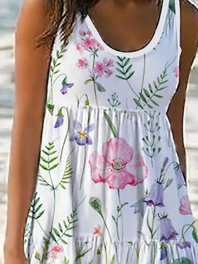 Women's Mini Dress Petite Dress Sundress Shift Dress Tank
