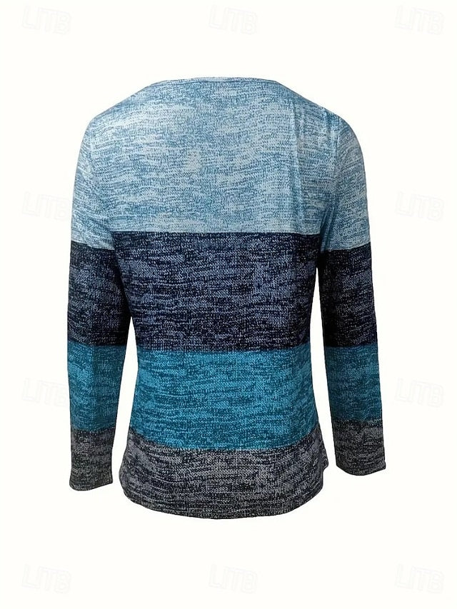 Women's T Shirt Zipper Print Graphic Geometric Color Block