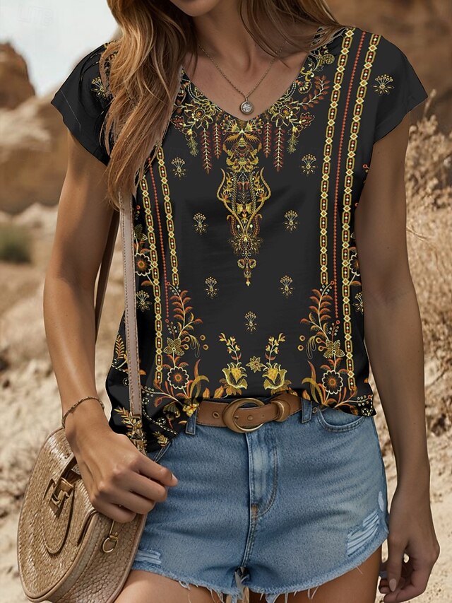 Women's Boho Camisole Tank Top Graphic Geometric Vintage