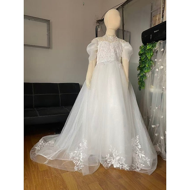 Dress Communion Party Girl Kids Flower Girls' First