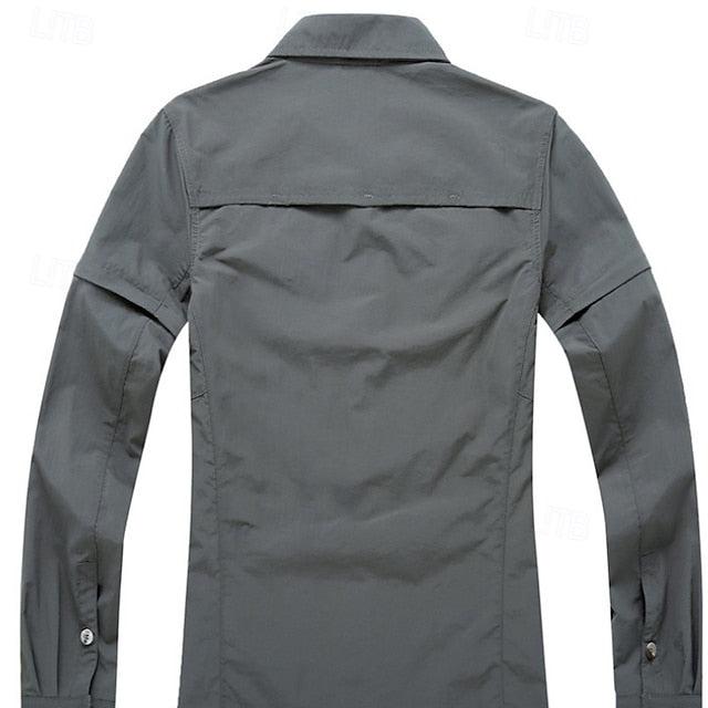 Women's Hiking Shirt Long Sleeve Turndown Top Outdoor