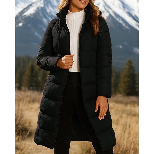 Women's Hiking Jacket Thermal Jacket Mid-length Puffer
