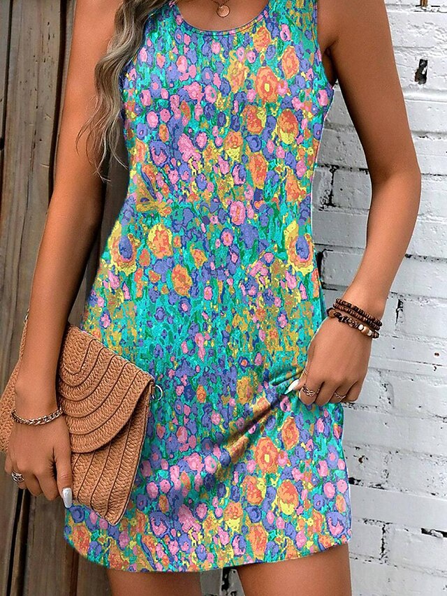 Women's Mini Dress Petite Dress Sundress Tank Dress Summer