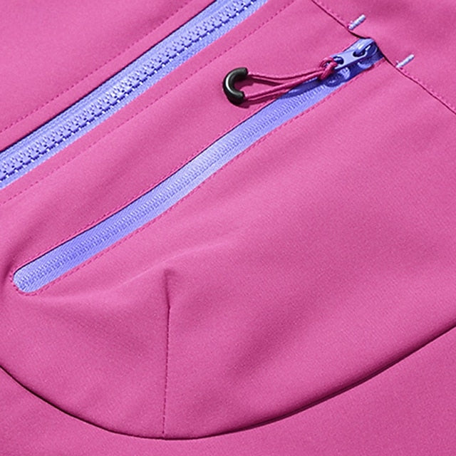 Women's Hooded Jacket Full Zip Jacket with Pockets Long