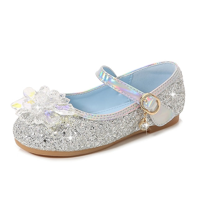Girls' Princess Walking Portable Shoes Flats PU Leather