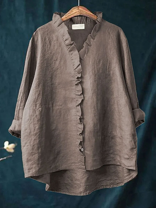 Easter Women's Tunic Casual Shirt Button Up Shirt Blouse
