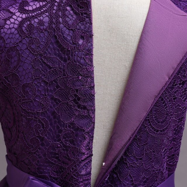 Kids Plain Dress Little Line Floral Girls' A Party