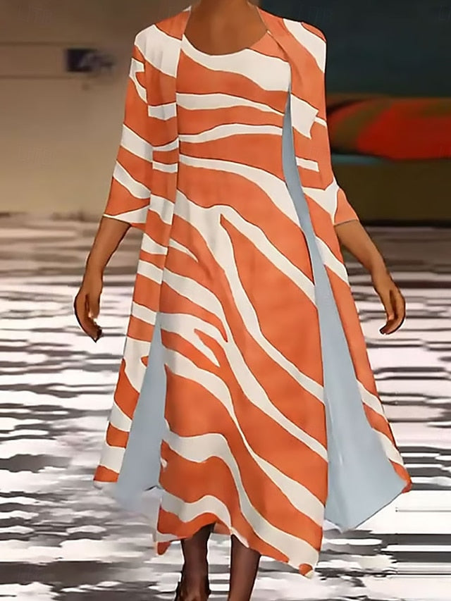 Women's Dress Set Maxi Dress Shift Dress Summer Dress