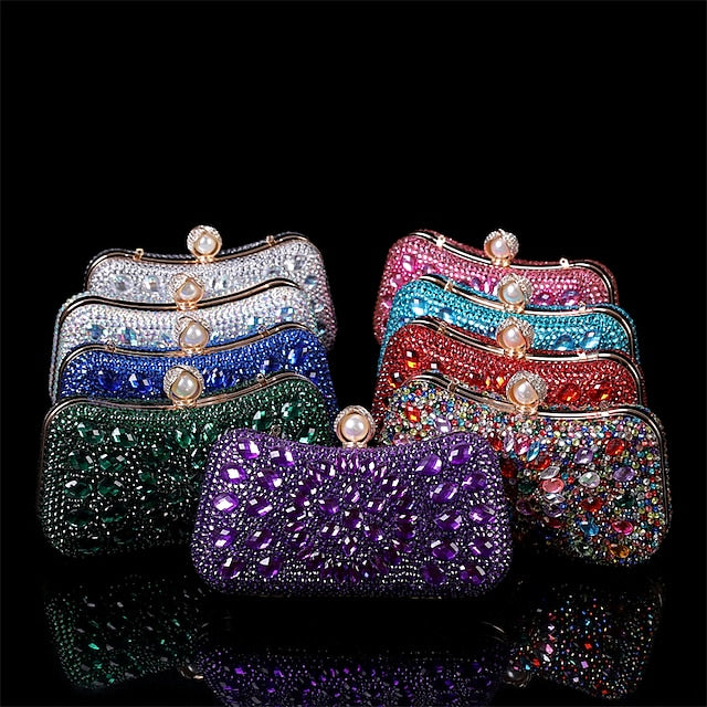 Clutch Crystal Luxury Women's – Evening Multicolor