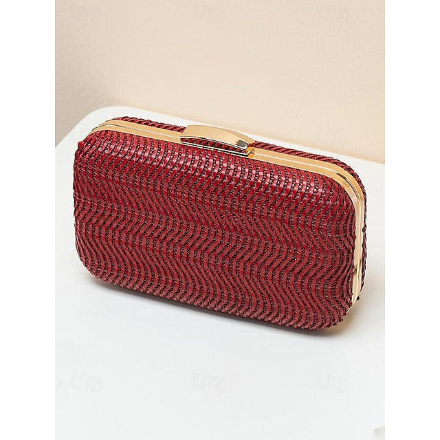 Leather Wristlet Party Evening PU Women's Clutch Bag