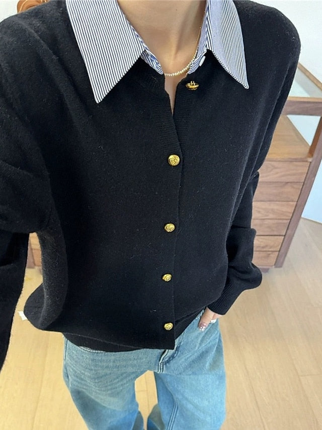 Women's Sweater Cardigan Fashion Streetwear Daily Solid