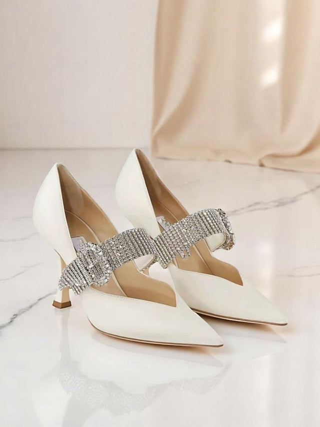 Slingback with Women's Rhinestone-Embellished Pumps