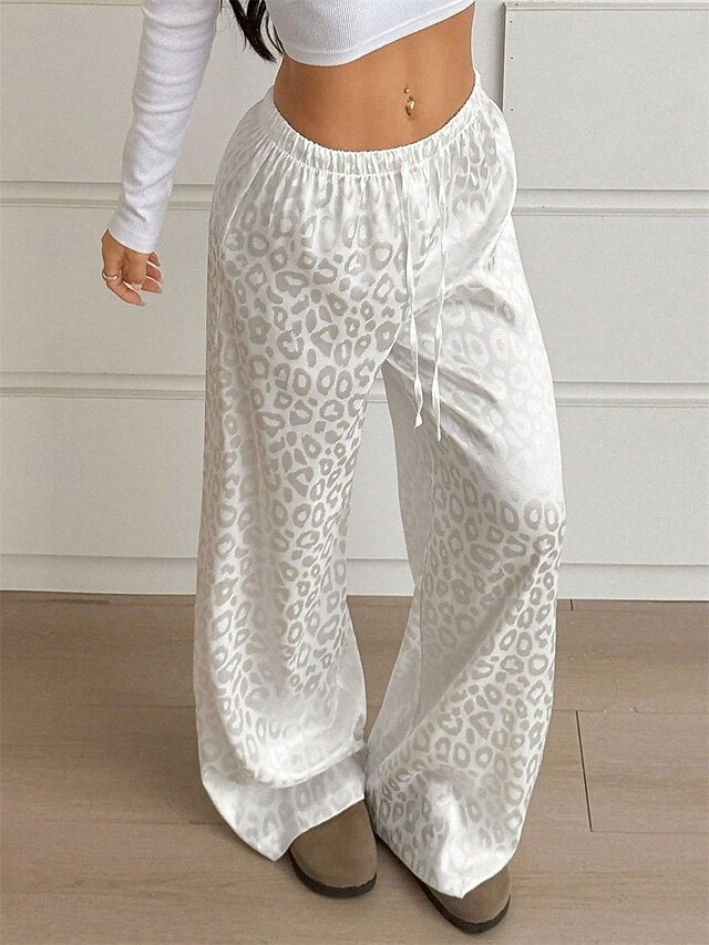 Women's Culottes Wide Leg Chinos Straight Elegant Vacation