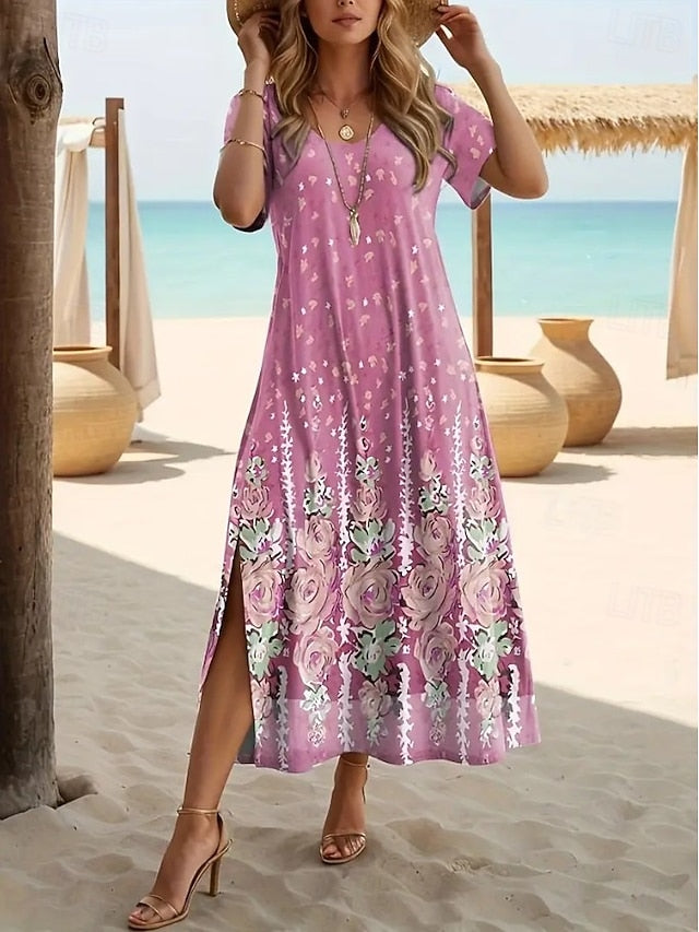 Women's Midi Dress A Line Dress Casual Daily Regular Fit