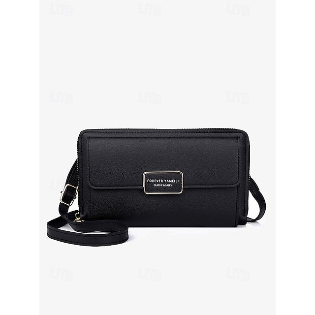 Crossbody Phone Wristlet Leather PU Women's Bag Mobile