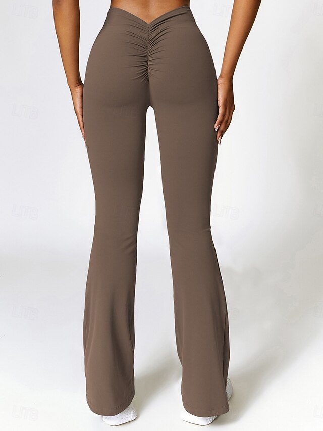 Women's Bell Bottom Chinos Vacation Streetwear Casual Full