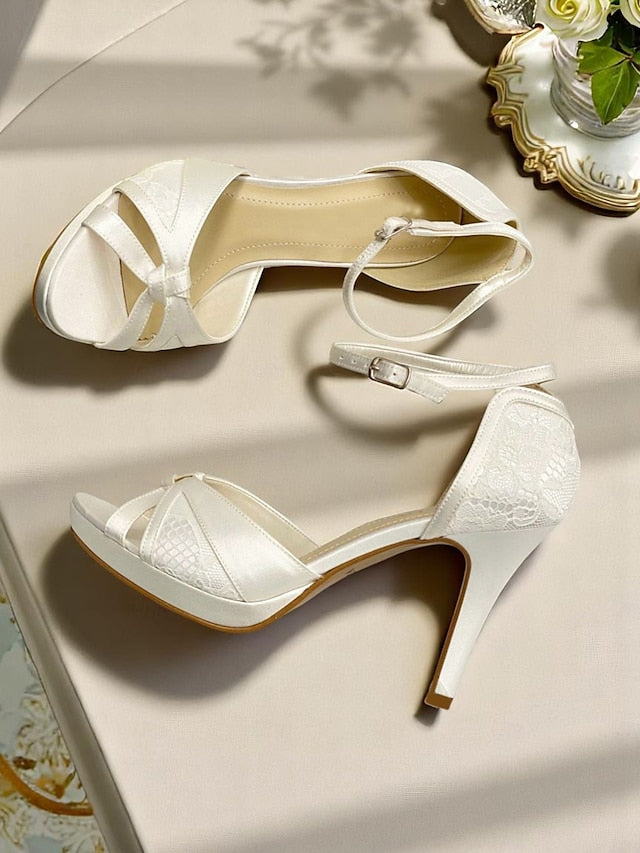 Peep Elegant Toe Pink Women's with Satin High Heel Sandals