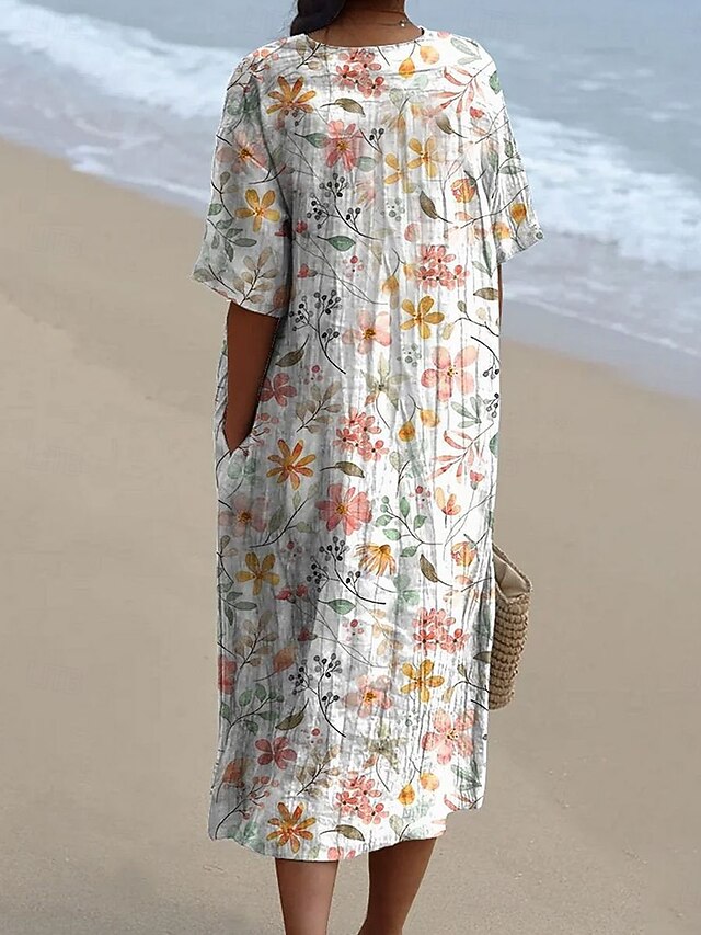 Women's Midi Dress Sundress Vacation Casual Beach Going out