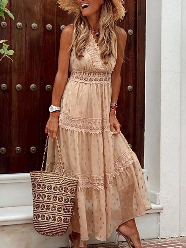 Women's Maxi Dress Sundress A Line Dress Vacation Casual