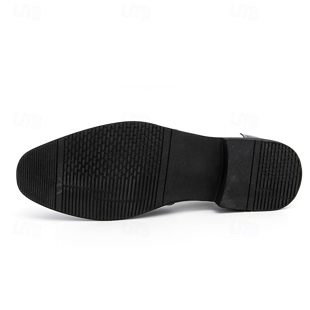 Black Men's Patent with Shoes Gold Oxford and Leather