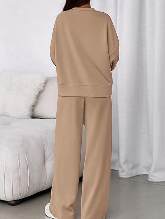 Women's Two Piece Sets Pants Sets Bolero Top Long Sleeve